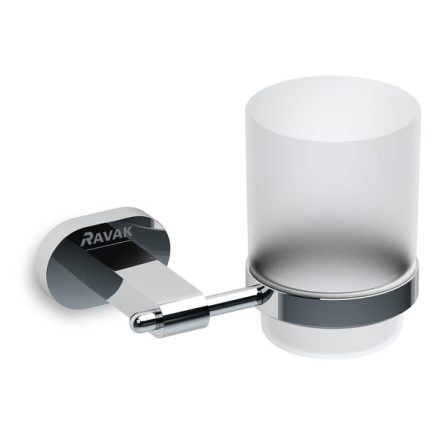 RAVAK Chrome POHÁRTARTÓ ÜVEG 1-ES CR210