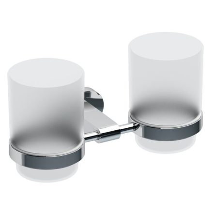 RAVAK Chrome POHÁRTARTÓ ÜVEG 2-ES CR220