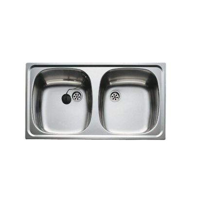 Mosogatótálca INOX Mofém EVO 2medence 800x440