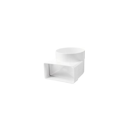 Szellőző 60x204 ---> 150-re/90° laposról átalakító könyök (823) Vents KP