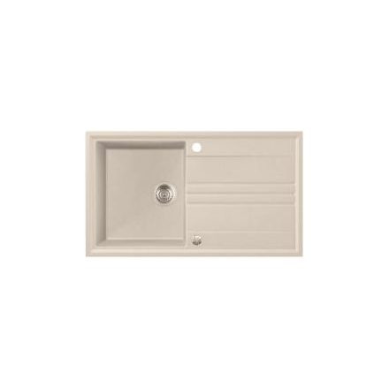 Mosogatótálca Gránit GRANMASTER LUKA 1B 1D 860x500 SAND/LIGHT BEIGE/METAL FEKETE
