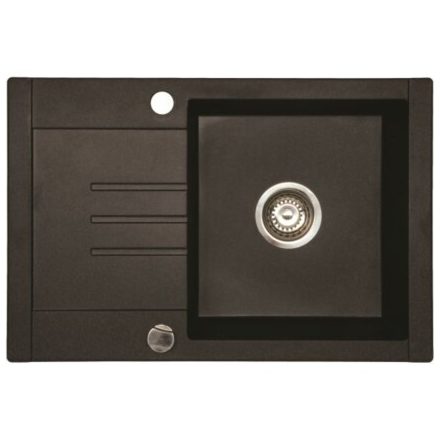 Mosogatótálca Gránit GRANMASTER IVO 1B1D 1m+1 csepegtető 660x440 GRAFIT/LIGH