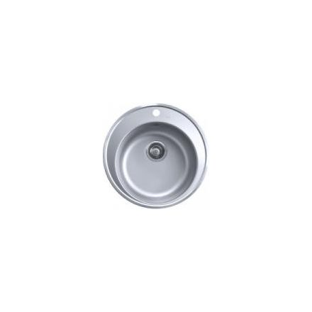 Mosogatótálca INOX TEKA Centroval Kerek, 1 m  csaplyukkal d=510